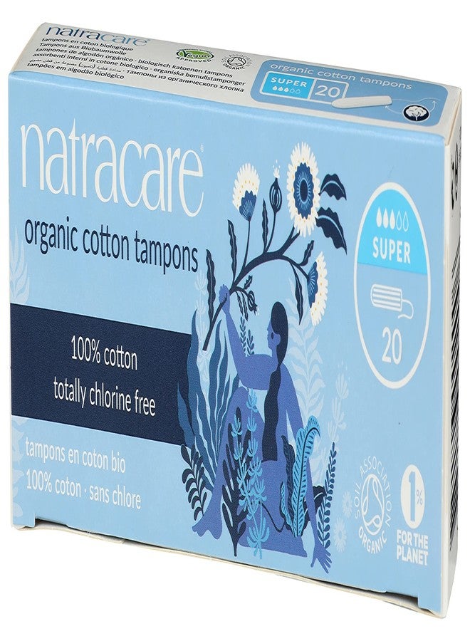 Natracare Non-Applicator 100% Organic Cotton Tampons, Super, Totally Chlorine Free, Biodegradable and Compostable (12 Pack, 240 Tampons Total) - Image 4